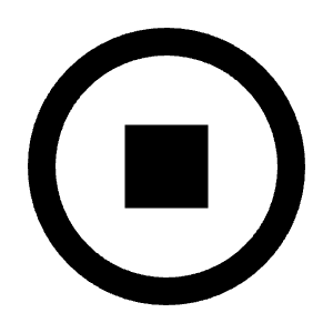 Stop Circle Line Icon from Remix Line Set