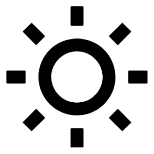 Sun Line Icon from Remix Line Set