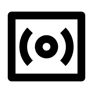 Surround Sound Line Icon from Remix Line Set