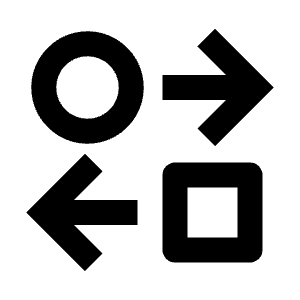 Swap 2 Line Icon from Remix Line Set