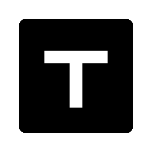 T Box Fill Icon from Remix Fill Set