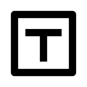 T Box Line Icon from Remix Line Set