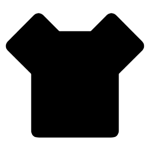 T Shirt Fill Icon from Remix Fill Set