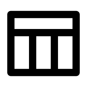 Table Line Icon from Remix Line Set