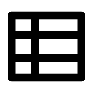 Table View Icon from Remix Line Set