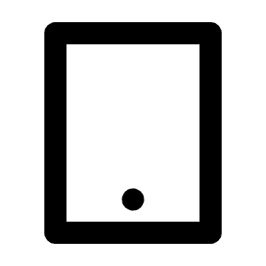 Tablet Line Icon from Remix Line Set