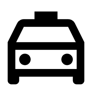 Taxi Line Icon from Remix Line Set