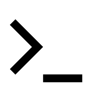 Terminal Line Icon from Remix Line Set