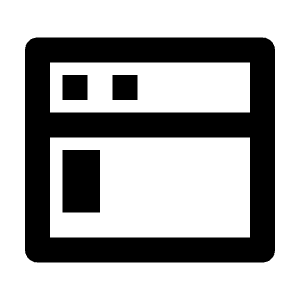 Terminal Window Line Icon from Remix Line Set