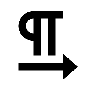 Text Direction L Icon from Remix Line Set