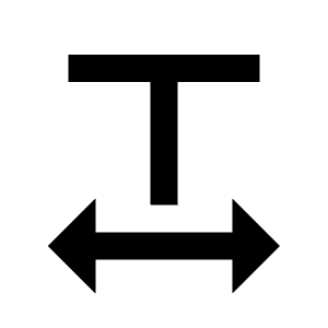 Text Spacing Icon from Remix Line Set