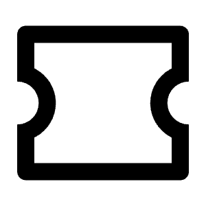 Ticket Line Icon from Remix Line Set