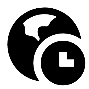 Time Zone Fill Icon from Remix Fill Set