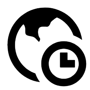 Time Zone Line Icon from Remix Line Set