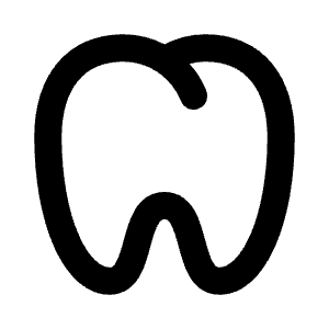 Tooth Line Icon from Remix Line Set