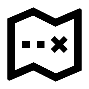 Treasure Map Line Icon from Remix Line Set