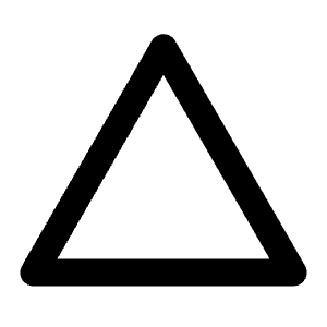 Triangle Line Icon from Remix Line Set