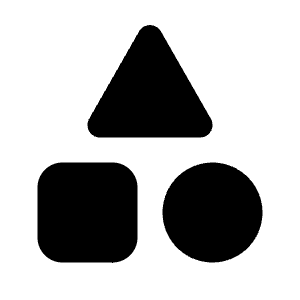 Triangle Square Circle Icon from Tabler Filled Set