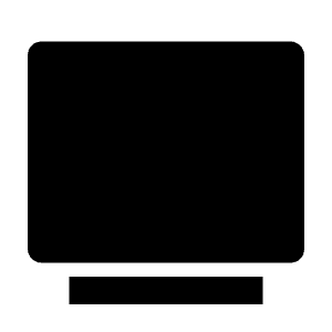Tv 2 Fill Icon from Remix Fill Set