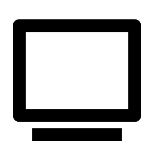 Tv 2 Line Icon from Remix Line Set