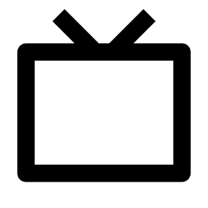 Tv Line Icon from Remix Line Set