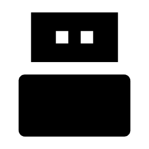 U Disk Fill Icon from Remix Fill Set