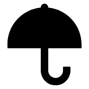 Umbrella Fill Icon from Remix Fill Set