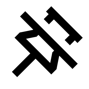 Unpin Line Icon from Remix Line Set