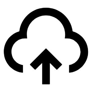 Upload Cloud 2 Line Icon from Remix Line Set