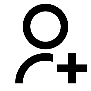 User Add Line Icon from Remix Line Set