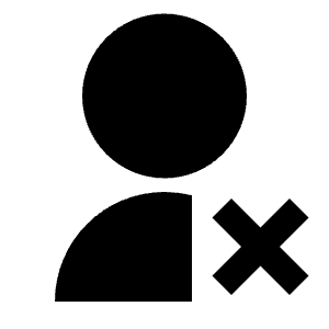 User Unfollow Fill Icon from Remix Fill Set