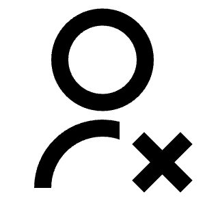 User Unfollow Line Icon from Remix Line Set