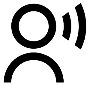 User Voice Line Icon from Remix Line Set