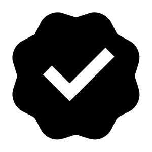 Verified Badge Fill Icon from Remix Fill Set