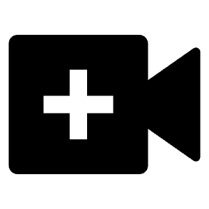 Video Add Fill Icon from Remix Fill Set