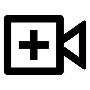 Video Add Line Icon from Remix Line Set