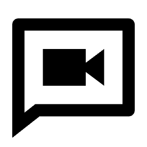 Video Chat Line Icon from Remix Line Set