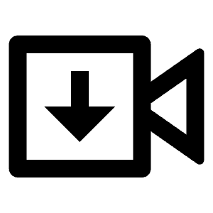 Video Download Line Icon from Remix Line Set