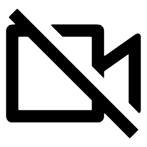 Video Off Line Icon from Remix Line Set