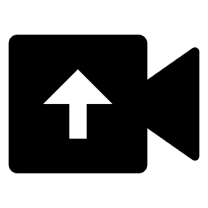Video Upload Fill Icon from Remix Fill Set