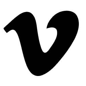 Vimeo Fill Icon from Remix Fill Set