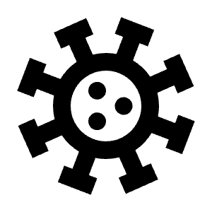 Virus Line Icon from Remix Line Set