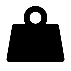 Weight Fill Icon from Remix Fill Set