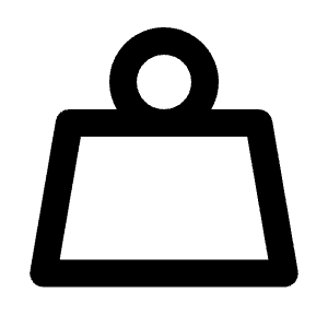 Weight Line Icon from Remix Line Set