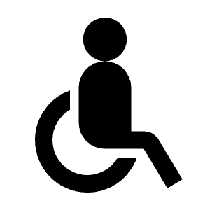 Wheelchair Fill Icon from Remix Fill Set