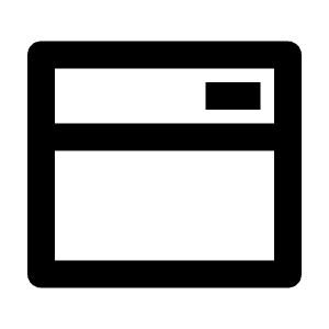Window 2 Line Icon from Remix Line Set