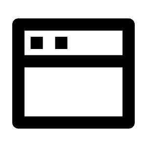 Window Line Icon from Remix Line Set