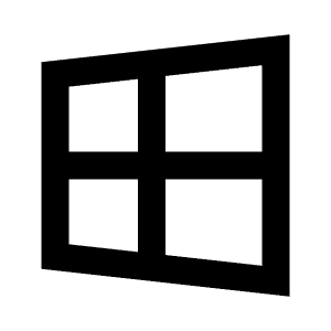 Windows Line Icon from Remix Line Set