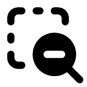 Zoom Out Area Icon from Tabler Filled Set