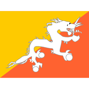 BT Bhutan Icon from Flagpack Set